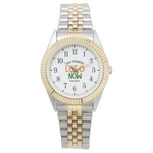CONTEMPORARY CLEAN GOLD SILVERY FASHIONABLE CLIENT WATCH