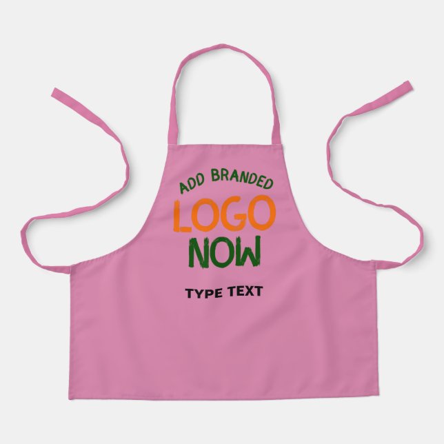 CONTEMPORARY CLEAN HOT PINK FASHIONABLE CLIENT APRON (Front)