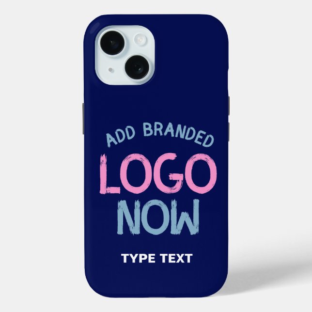 CONTEMPORARY CLEAN NAVY BLUE FASHIONABLE CLIENT Case-Mate iPhone CASE (Back)