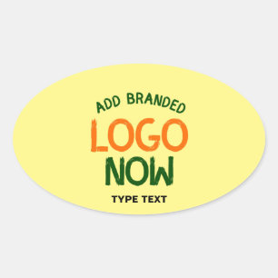 CONTEMPORARY CLEAN PASTEL YELLOW FASHION CLIENT OVAL STICKER