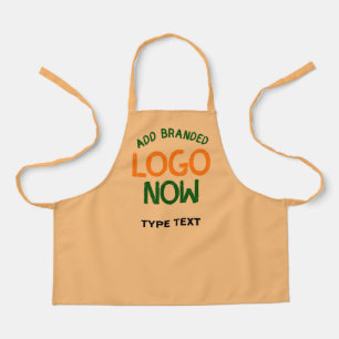 CONTEMPORARY CLEAN PEACH ORANGE FASHION CLIENT APRON
