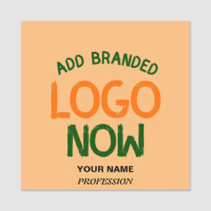 CONTEMPORARY CLEAN PEACH ORANGE FASHIONABLE CLIENT NAME TAG