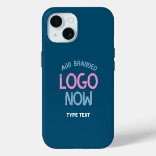 CONTEMPORARY CLEAN PRUSSIAN BLUE FASHION CLIENT iPhone 15 CASE