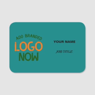 CONTEMPORARY CLEAN TEAL GREEN FASHIONABLE CLIENT NAME TAG