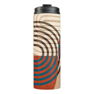 Contemporary collage wall art retro prints set. Fo Thermal Tumbler