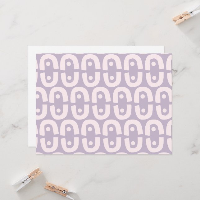 Contemporary Colourful design repeat pattern Invitation (Front/Back In Situ)