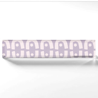 Contemporary Colourful design repeat pattern Nameplate