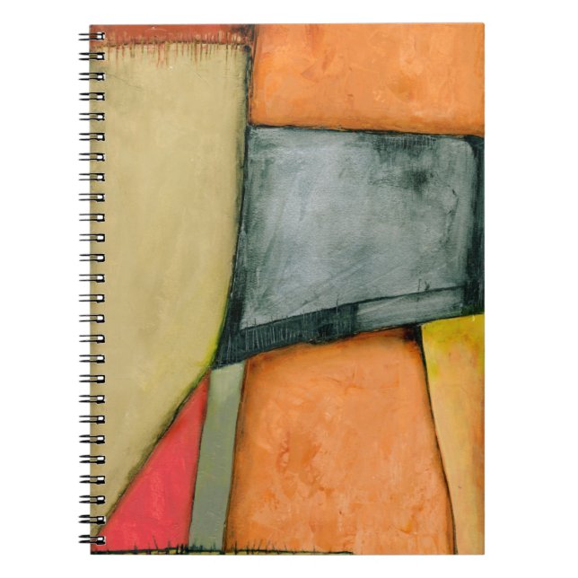 Contemporary Colourful Geometric Shapes Notebook (Front)