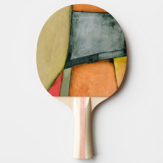 Contemporary Colourful Geometric Shapes Ping Pong Paddle (Front)