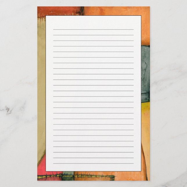 Contemporary Colourful Geometric Shapes Stationery (Front)