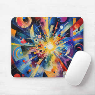 Contemporary Cosmic Explosion Abstract Mouse Mat
