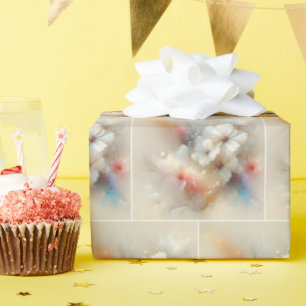 Contemporary Cosmos Abstract Design Wrapping Paper