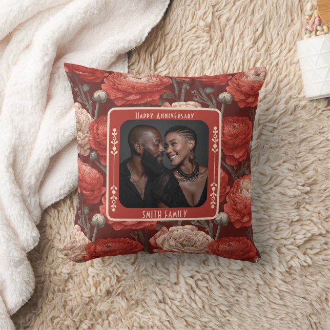 Contemporary Couple 30Th Anniversary Throw Pillow  (Blanket)