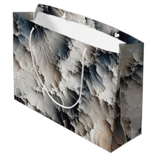 Contemporary Crackle Abstract Large Gift Bag