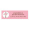 Contemporary Cross Gift Tag in Pink