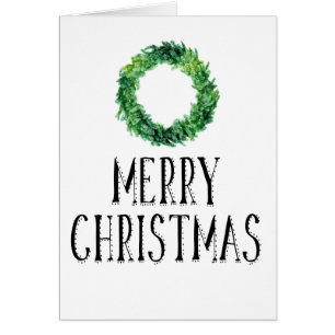 Contemporary Customised Green Wreath Christmas