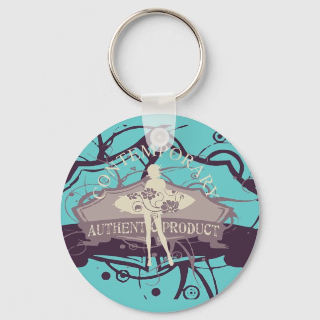 Contemporary Dance T-shirts and Gifts Key Ring (Front)