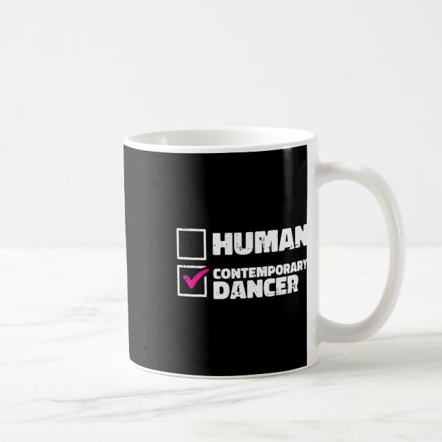 Contemporary Dancer Dancing Retro Dance Men Women  Coffee Mug (Right)