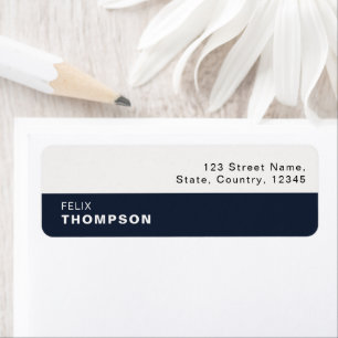Contemporary Dark Blue & White Smoke