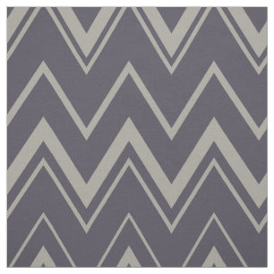 Contemporary dark grey chevron pattern fabric