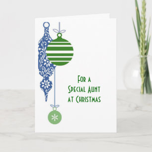 Contemporary Decoration Aunt Christmas Holiday Card