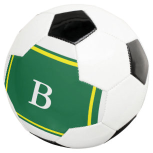 Contemporary Design-Green/Yellow Football