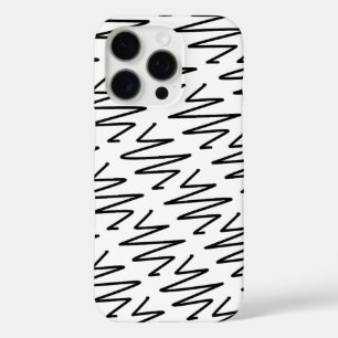 Contemporary Design in Black and White iPhone 16 Pro Case