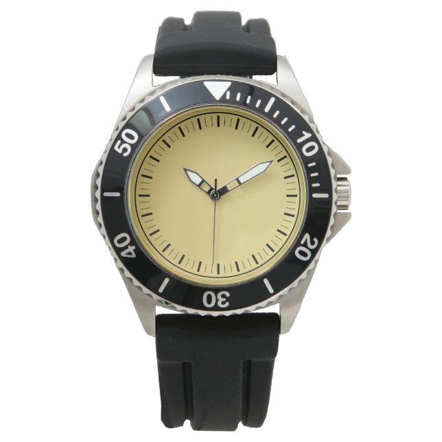 Contemporary  Elegant Black  Men's Watch (Front)