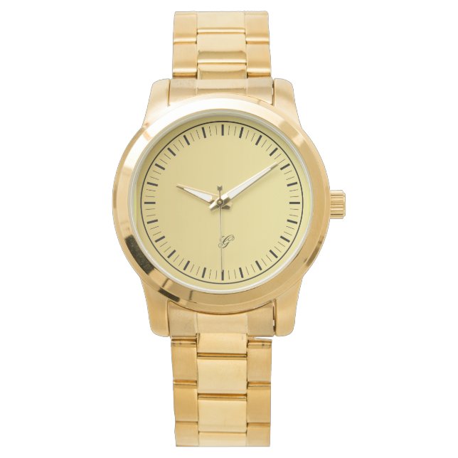 Contemporary  Elegant Gold Women's Watch (Front)