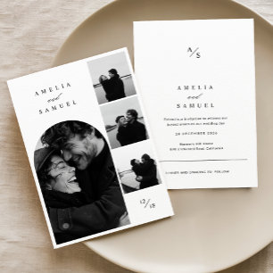 Contemporary Elegant Photo Collage Invitation