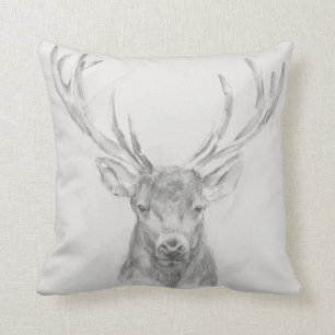 Contemporary Elk Sketch Cushion