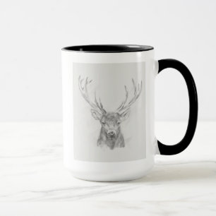 Contemporary Elk Sketch Mug