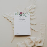 Contemporary Eucalyptus Floral Wedding Well Wishes Advice Card<br><div class="desc">This contemporary eucalyptus floral wedding well wishes advice card is perfect for a simple wedding. The design features watercolor purple, blush, bordo and burgundy delightful peonies with green eucalyptus leaves, inspiring artistic beauty. These cards are perfect for a wedding, bridal shower, baby shower, graduation party & more. Personalise the cards...</div>