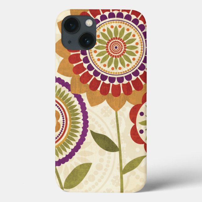 Contemporary Fall Flowers Case-Mate iPhone Case (Back)