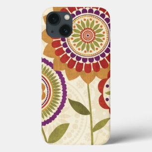 Contemporary Fall Flowers iPhone 13 Case