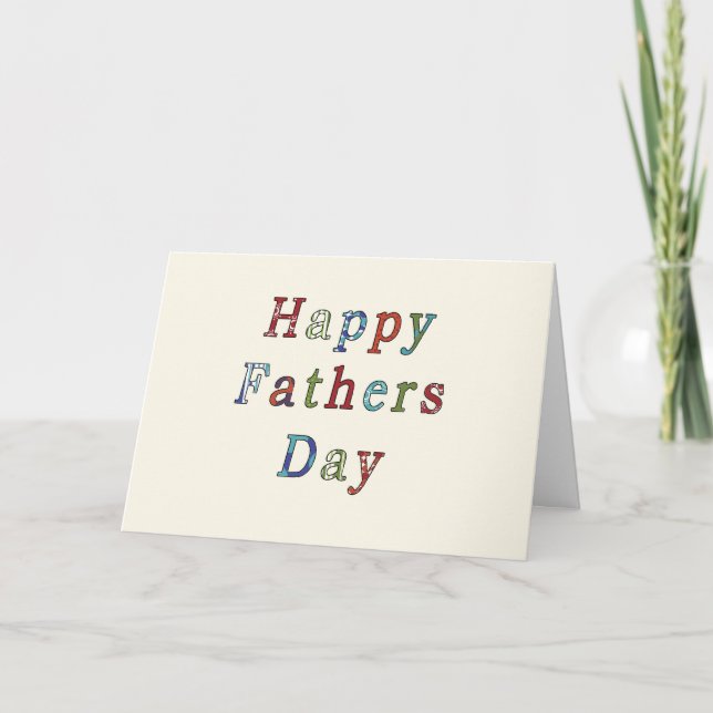 Contemporary Father's Day Card (Front)