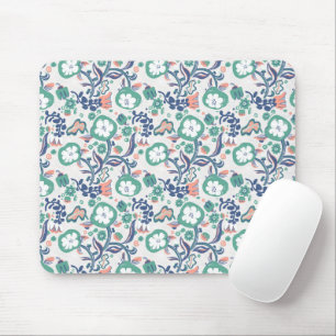 Contemporary Floral Doodle Print Mouse Mat