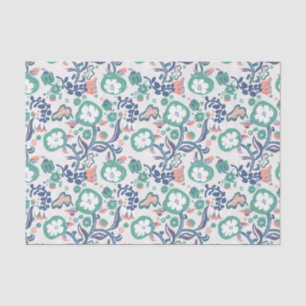 Contemporary Floral Doodle Print Tissue Paper