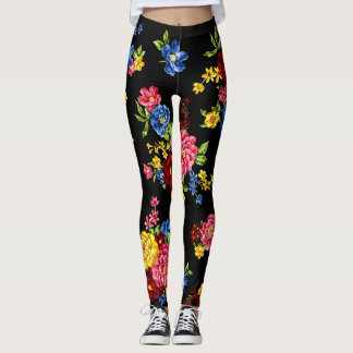 contemporary floral leggins leggings