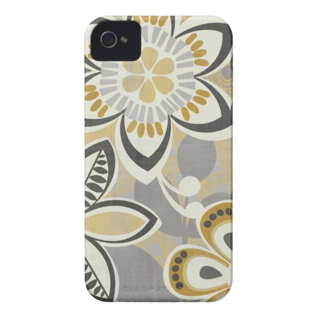 Contemporary Floral Patterns Case-Mate iPhone Case (Back)