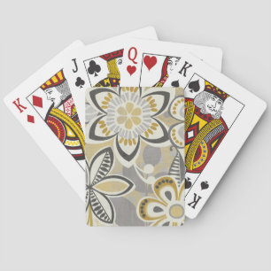 Contemporary Floral Patterns Playing Cards