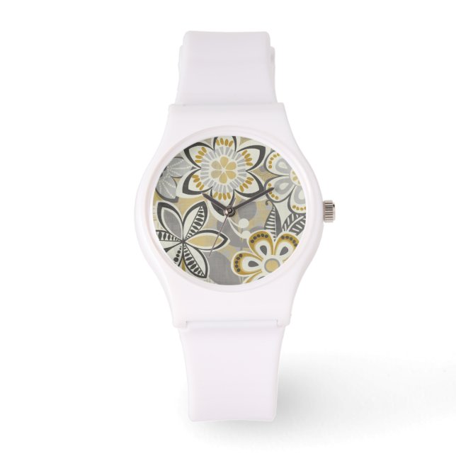 Contemporary Floral Patterns Watch (Front)