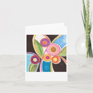 Contemporary Folk Art Notecard