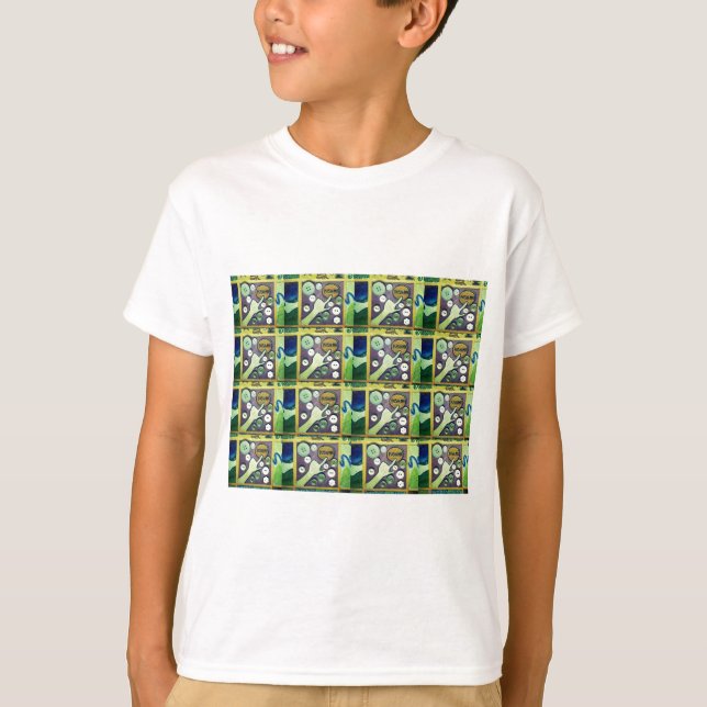 Contemporary Fun Mosaic Art Print – A Playful   T-Shirt (Front)
