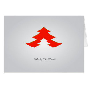 Contemporary, Geometric Christmas Tree / Red