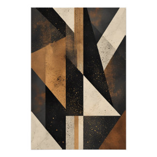 Contemporary Geometric Harmony Poster