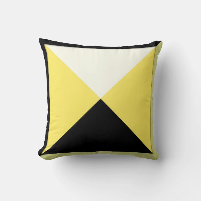 Contemporary Geometric Throw Pillow (Front)