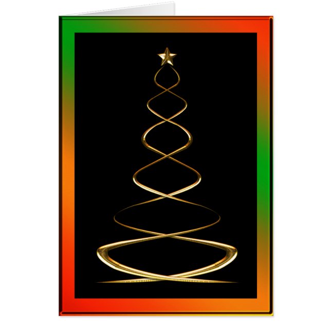 Contemporary Gold Christmas Tree (Front)