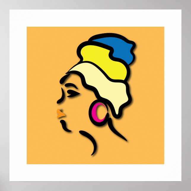 Contemporary Graceful Minimal African Heritage Poster (Front)