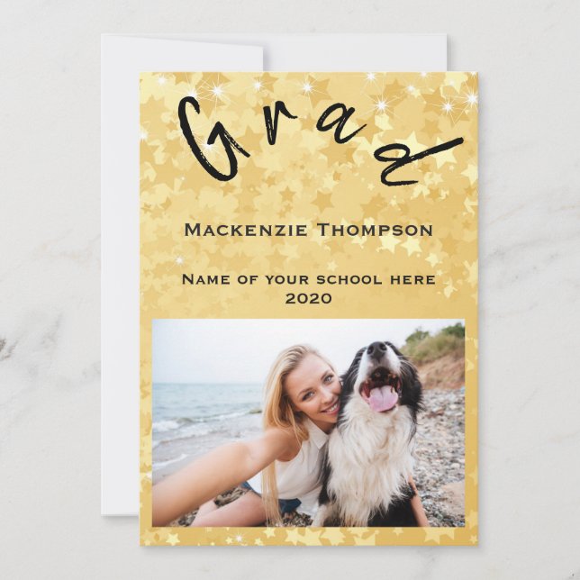 Contemporary Graduation Photo Announcement (Front)